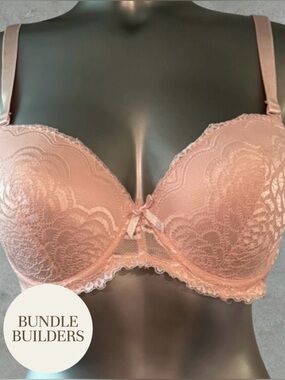 $10 Add-on | Lace Push-Up Bra in Baby Pink